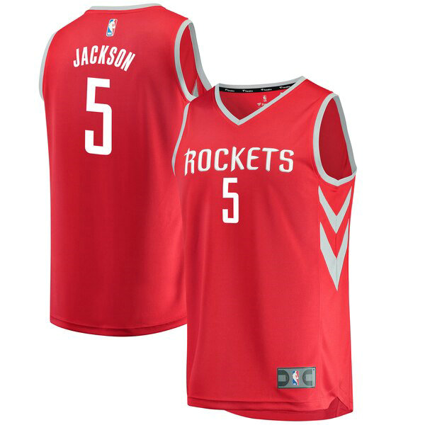 Maillot Houston Rockets Homme Aaron Jackson 5 Icon Edition Rouge